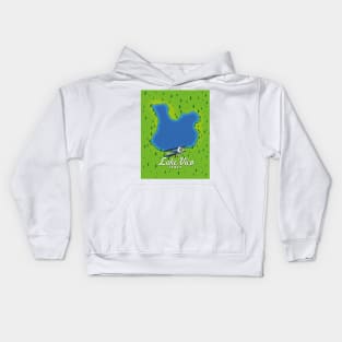 Lake vico Italy travel poster. Kids Hoodie